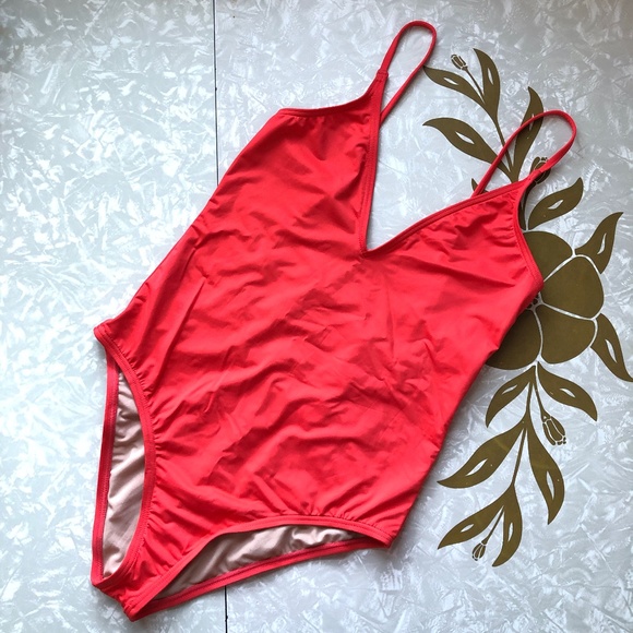 VYB Other - VYB Red Strappy Back One-Piece Swimsuit Women's M